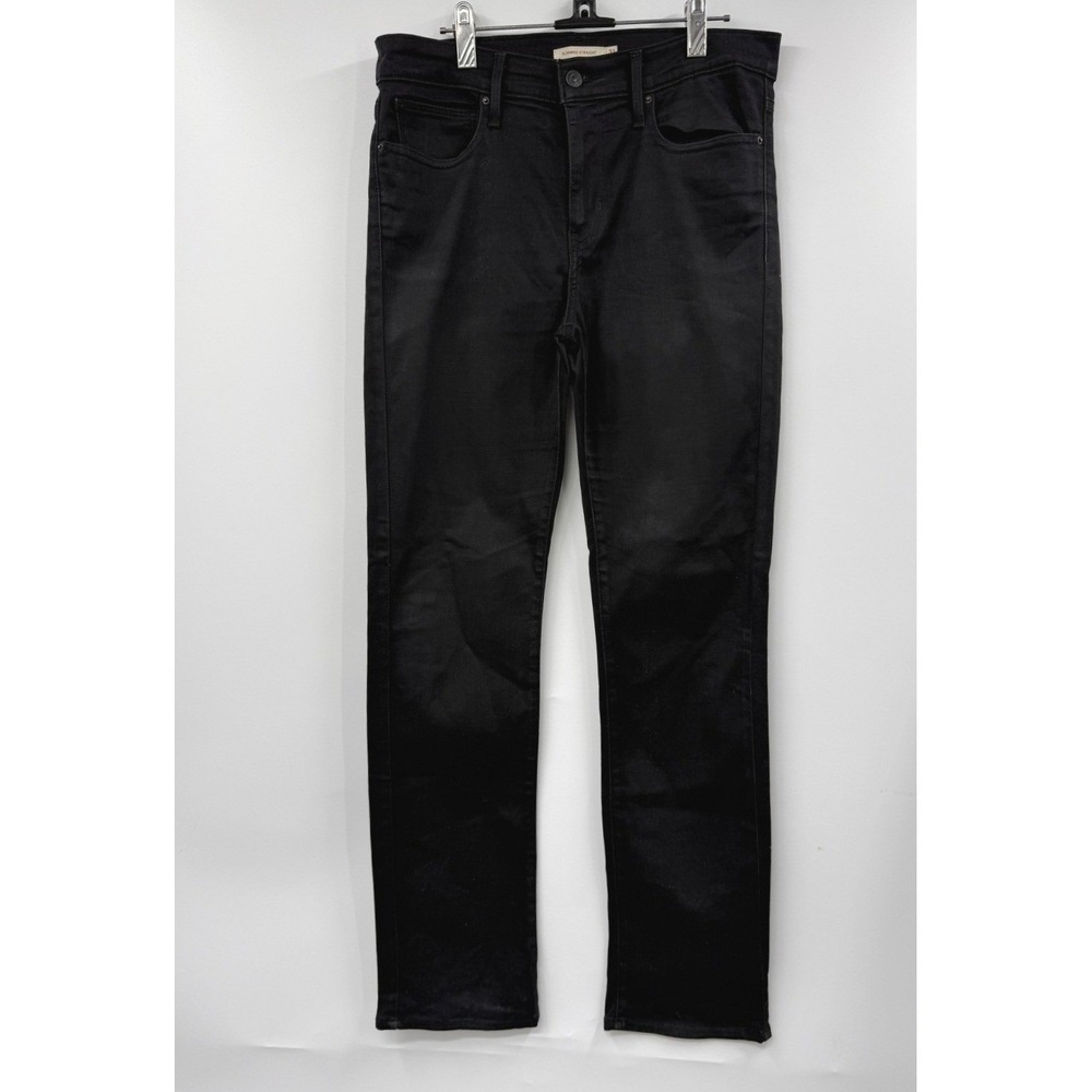 Levi's‎ Slimming Straight Jeans Womens 31 Black Mid Rise Stretch Denim Pants
